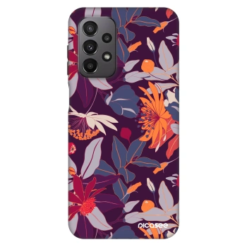 Obal pro Samsung Galaxy A23 A236B 5G - Purple Leaf