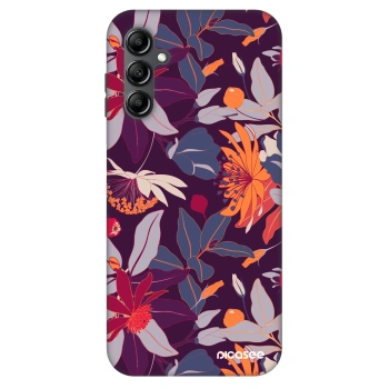 Obal pro Samsung Galaxy A14 5G A146P - Purple Leaf