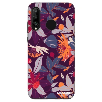 Obal pro Huawei P30 Lite - Purple Leaf
