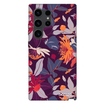 Obal pro Samsung Galaxy S24 Ultra S928B 5G - Purple Leaf