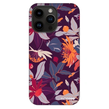 Obal pro Apple iPhone 14 Pro Max - Purple Leaf