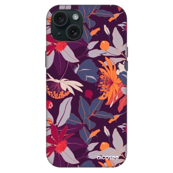Obal pro Apple iPhone 15 Plus - Purple Leaf