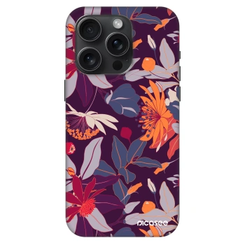 Obal pro Apple iPhone 15 Pro - Purple Leaf