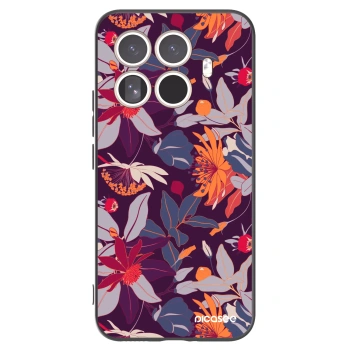 Picasee silikonový černý obal pro Xiaomi 15T Pro - Purple Leaf