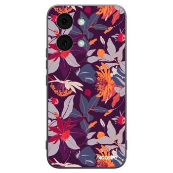 Picasee silikonový černý obal pro Xiaomi Poco X8 Pro Max - Purple Leaf