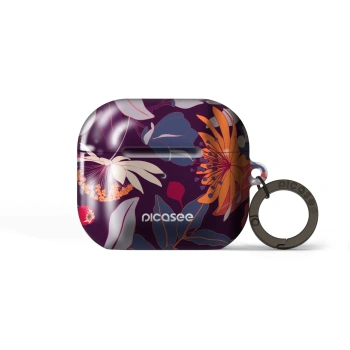 Obal pro Apple AirPods 3 - Purple Leaf