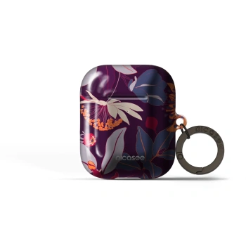Obal pro Apple AirPods 1 - Purple Leaf
