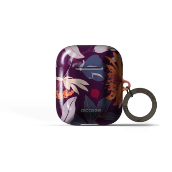 Obal pro Apple AirPods 2 - Purple Leaf