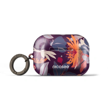 Obal pro Apple AirPods Pro 1 - Purple Leaf