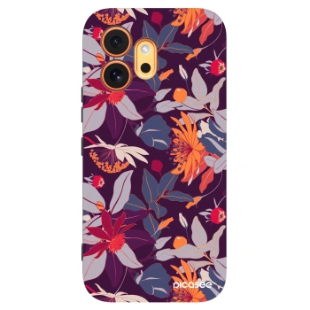 Picasee silikonový černý obal pro Honor 600 - Purple Leaf
