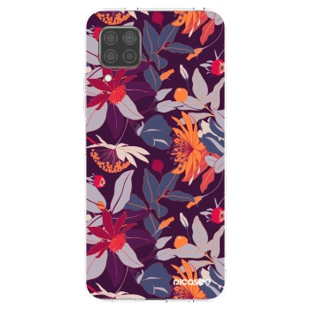 Picasee silikonový průhledný obal pro Huawei P40 Lite - Purple Leaf