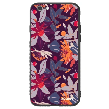 Obal pro Apple iPhone 6/6S - Purple Leaf