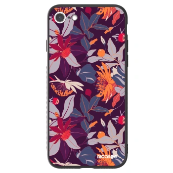 Picasee ULTIMATE CASE pro Apple iPhone 7 - Purple Leaf
