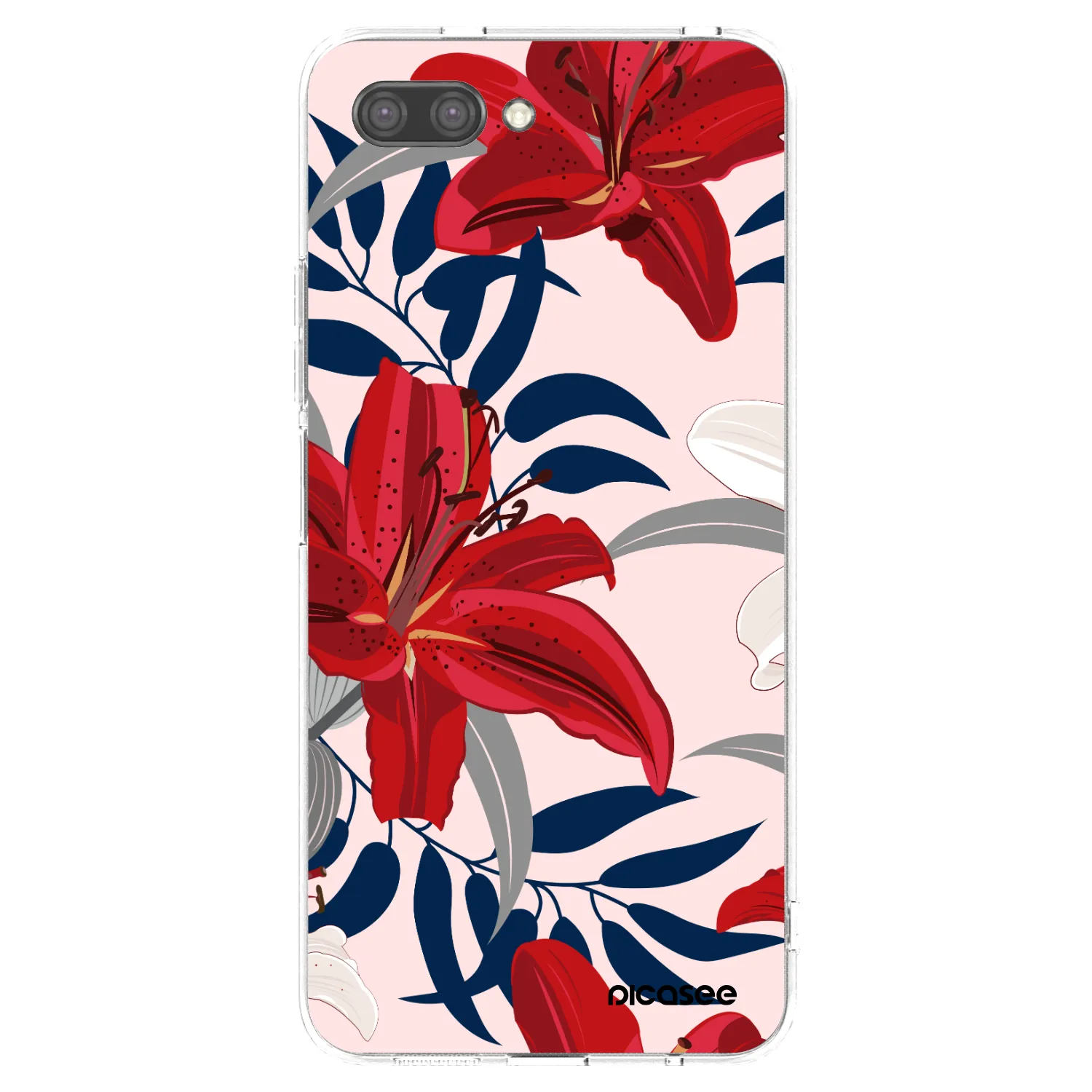 Picasee silikonový průhledný obal pro Honor 10 - Red Lily