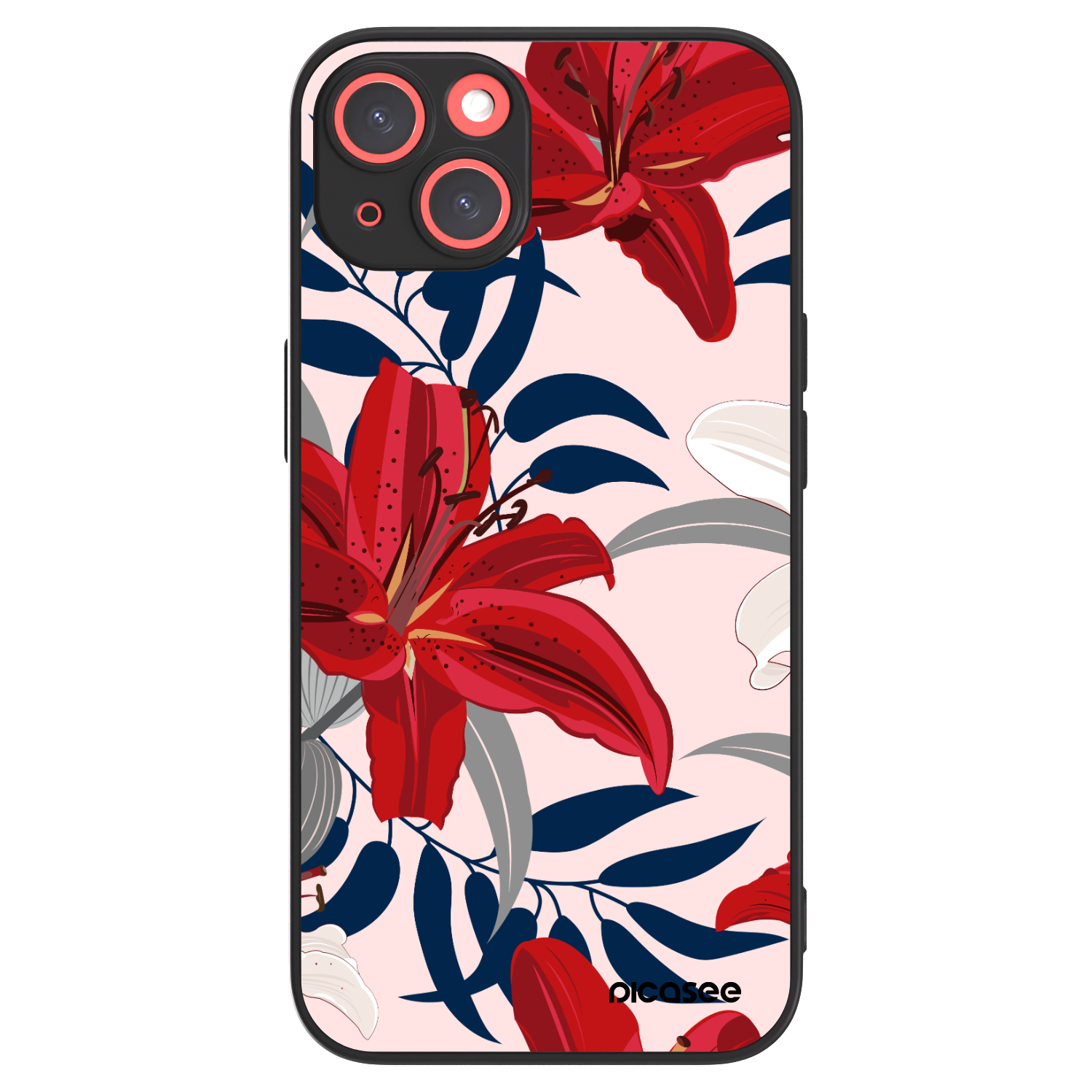 Picasee ULTIMATE CASE MagSafe pro Apple iPhone 13 - Red Lily
