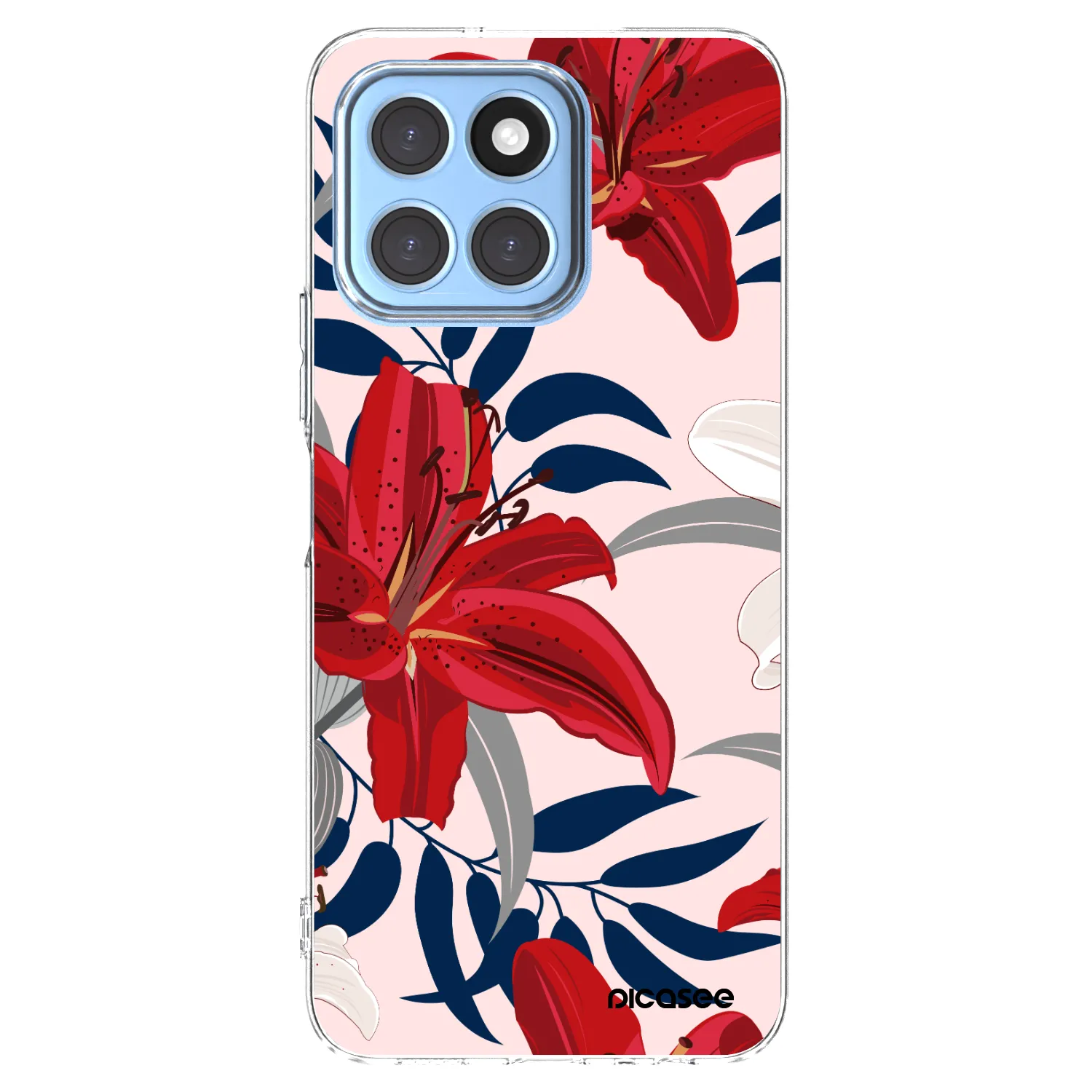 Picasee silikonový průhledný obal pro Honor X6 - Red Lily
