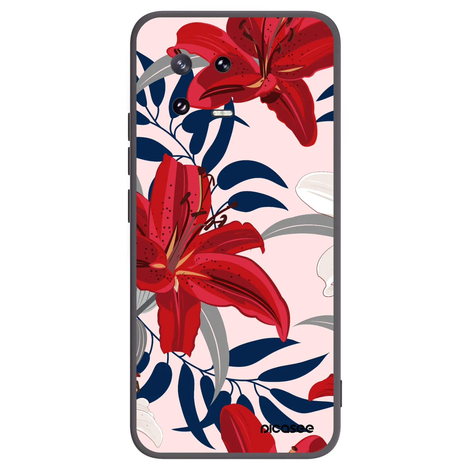 Picasee silikonový černý obal pro Xiaomi 13 Pro - Red Lily