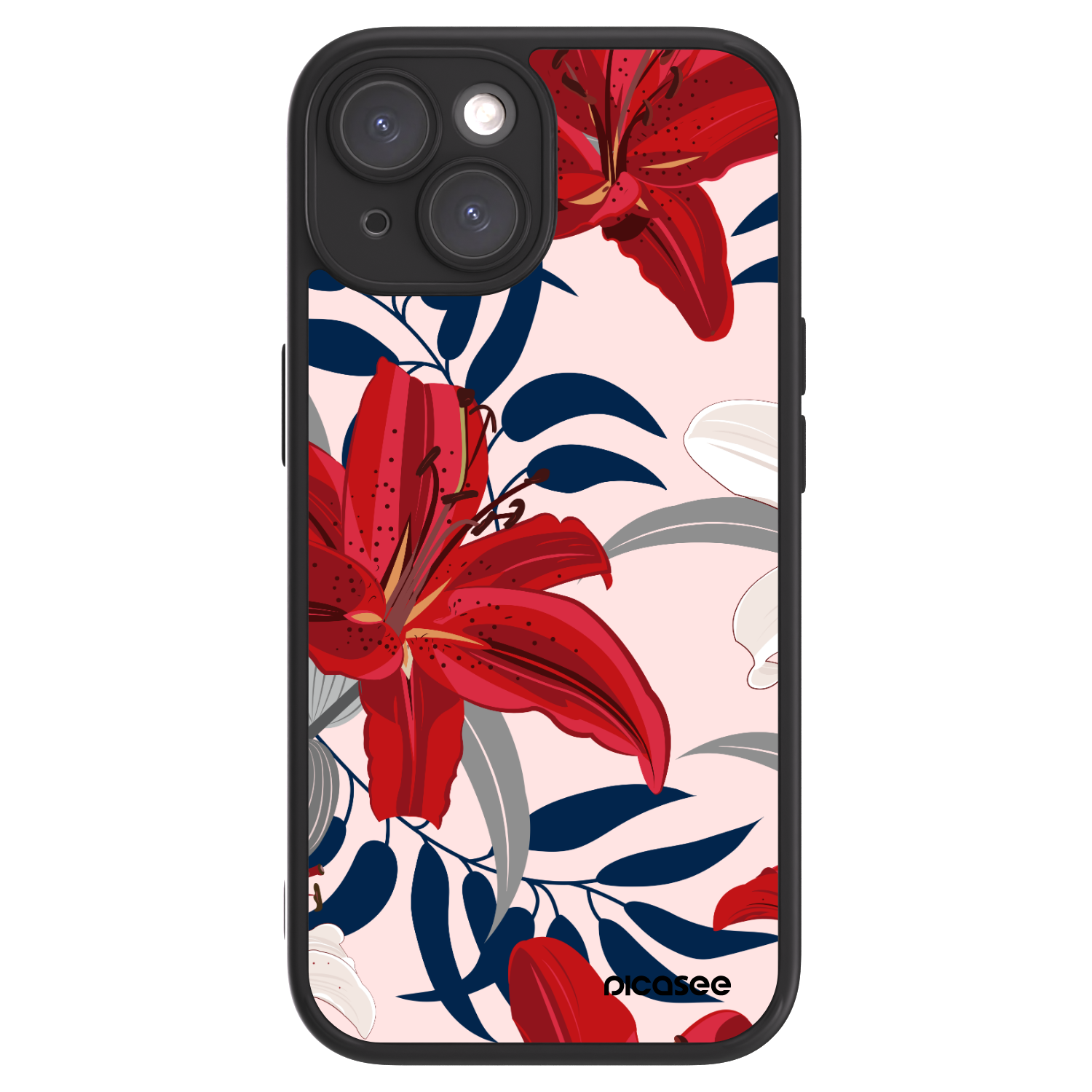 Picasee ULTIMATE CASE pro Apple iPhone 15 - Red Lily
