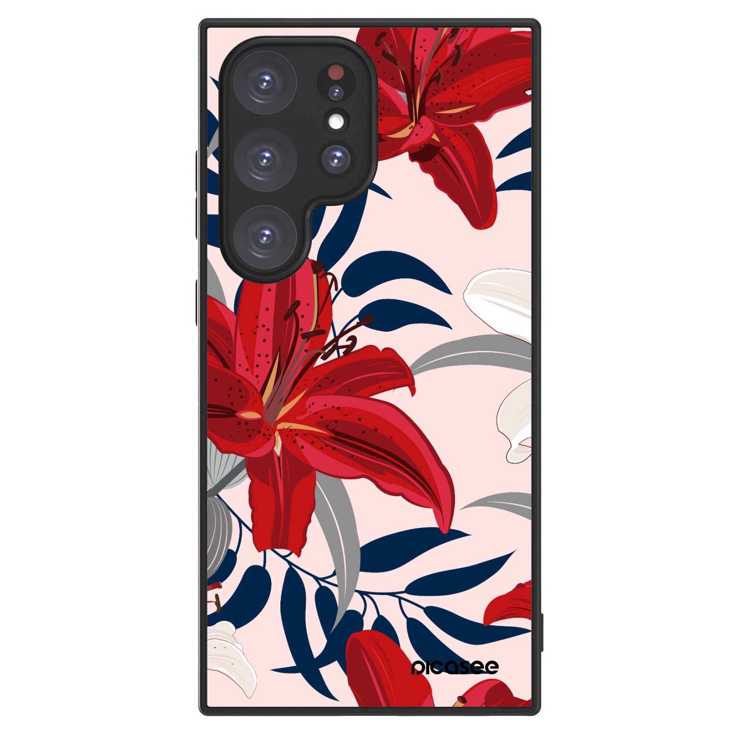 Picasee ULTIMATE CASE PowerShare pro Samsung Galaxy S24 Ultra S928B 5G - Red Lily