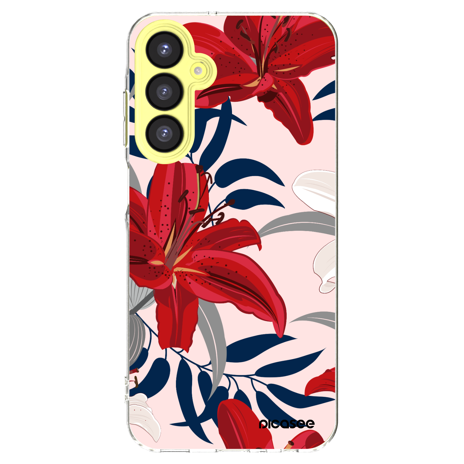 Picasee silikonový průhledný obal pro Samsung Galaxy A25 A256B 5G - Red Lily