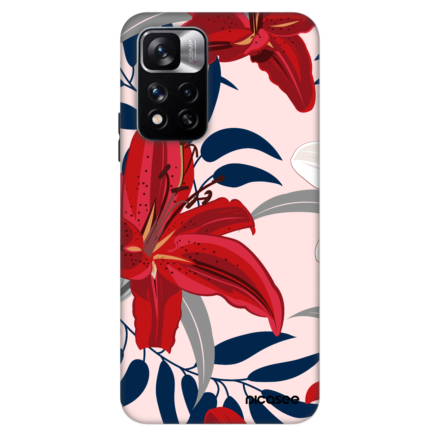Picasee Fashion Case pro Xiaomi Redmi Note 11 Pro 5G - Red Lily