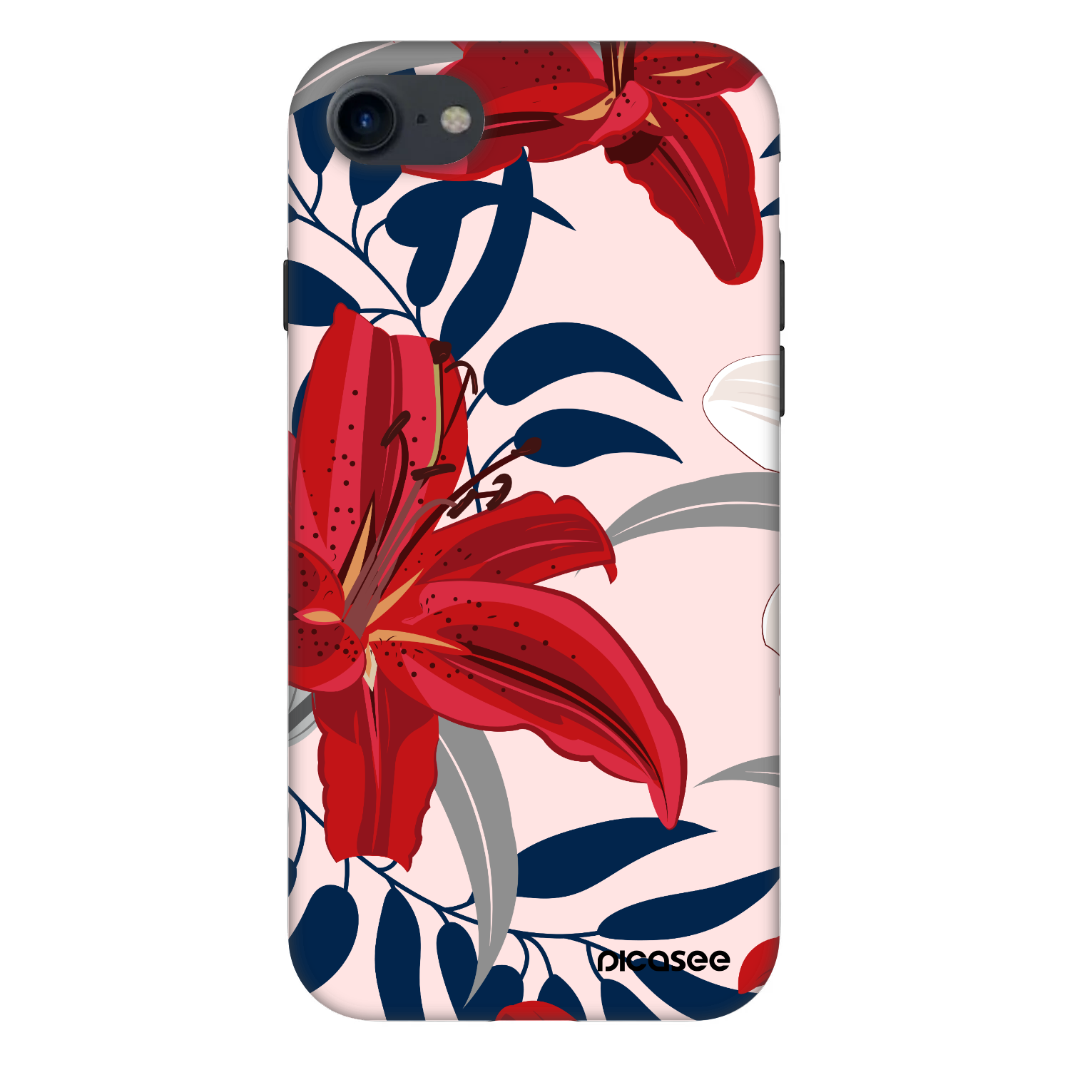Picasee Fashion Case pro Apple iPhone SE 2022 - Red Lily
