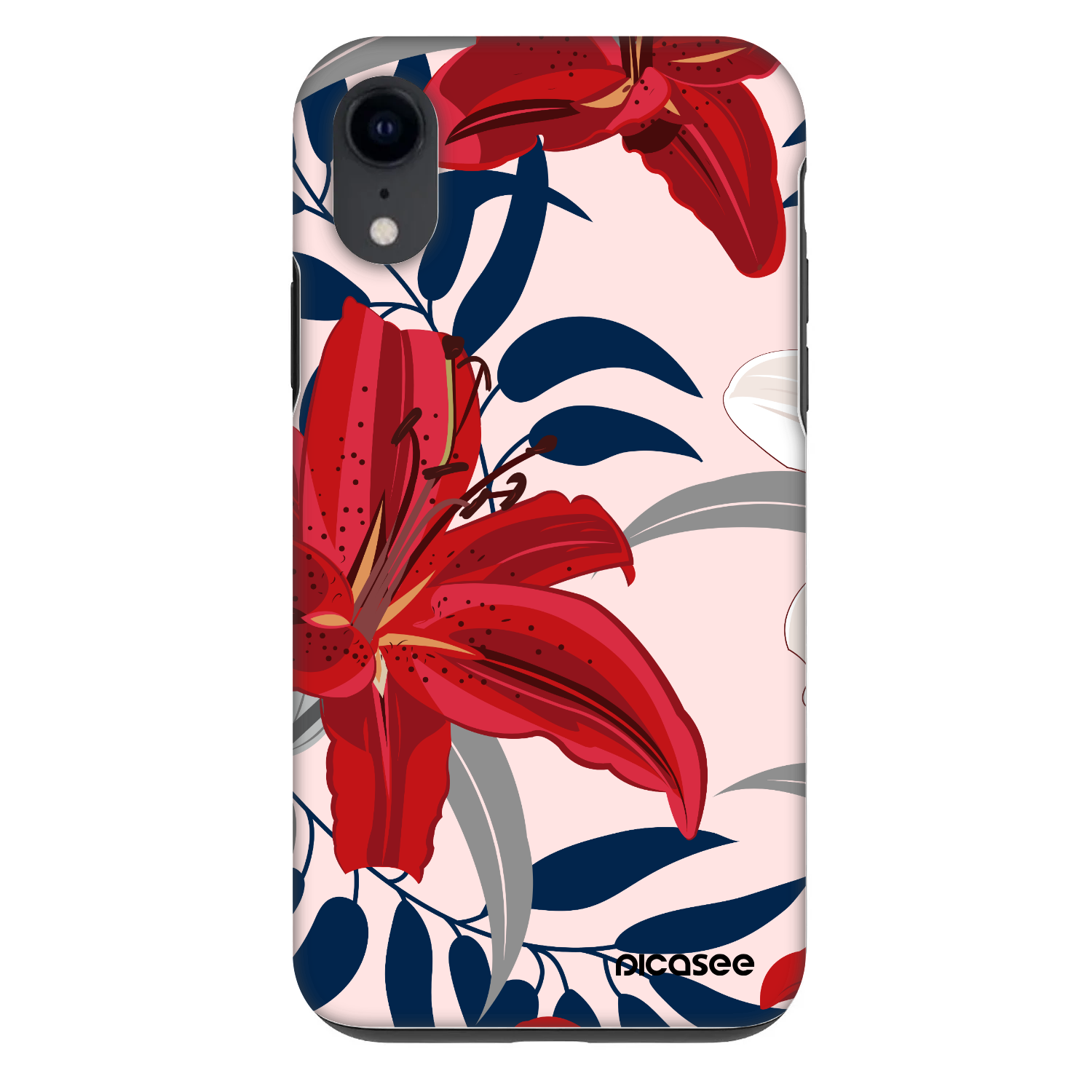 Picasee Fashion Case pro Apple iPhone XR - Red Lily