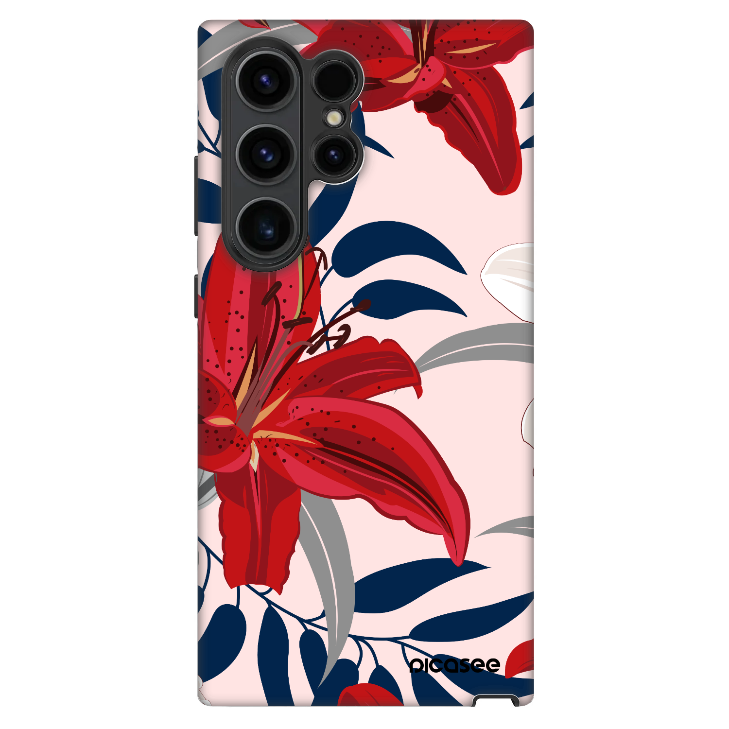 Picasee Fashion Case pro Samsung Galaxy S22 Ultra 5G - Red Lily