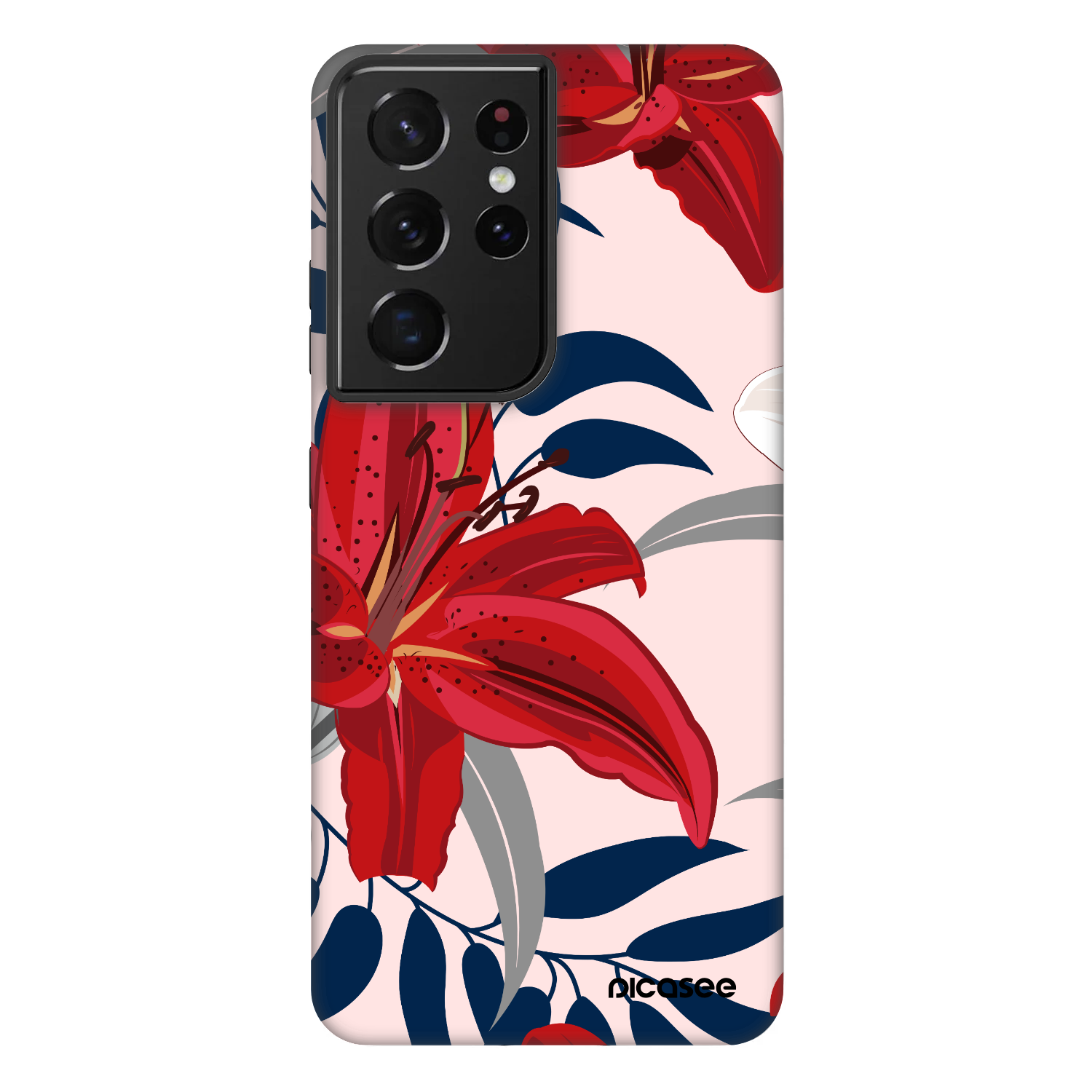 Picasee Fashion Case pro Samsung Galaxy S21 Ultra 5G G998B - Red Lily