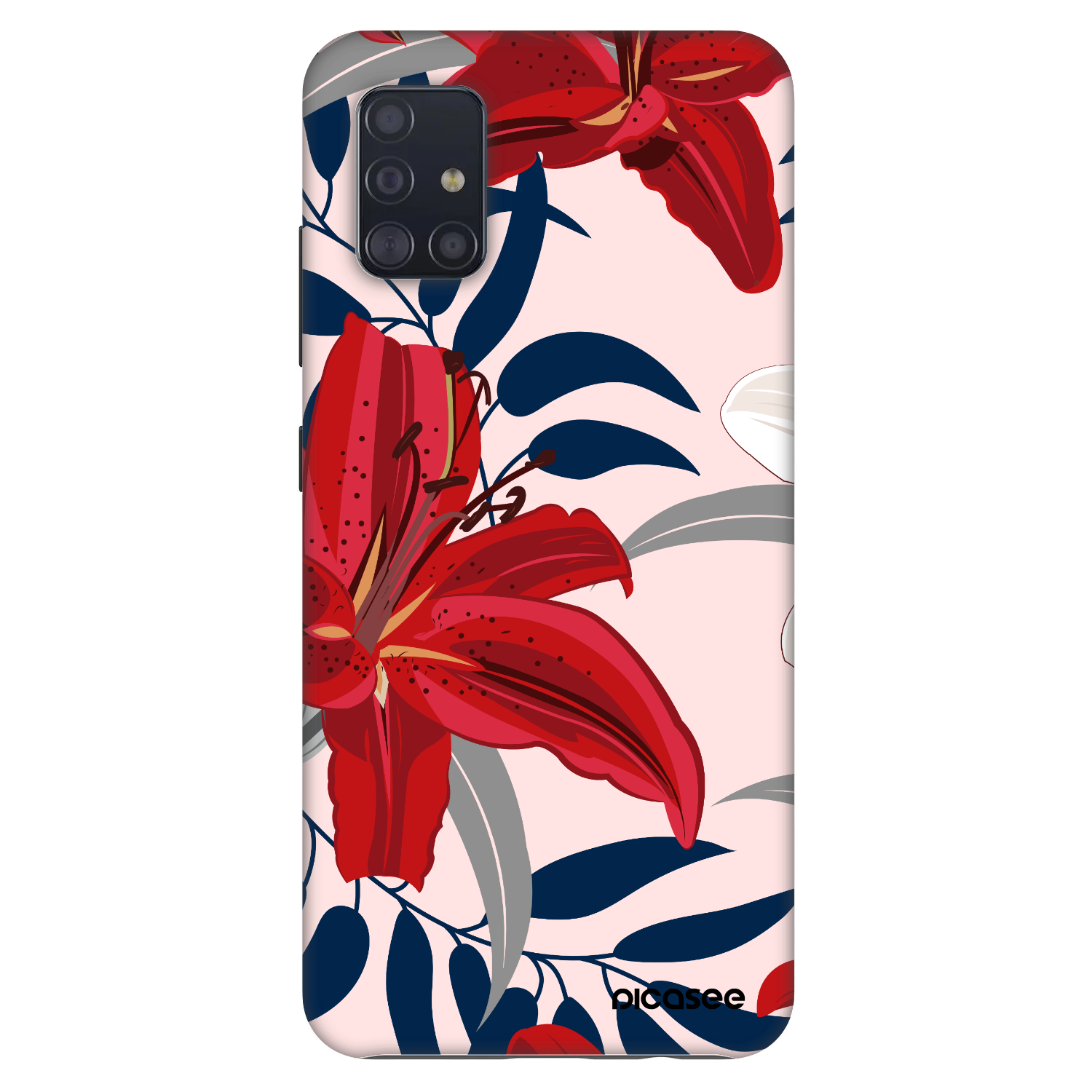 Picasee Fashion Case pro Samsung Galaxy A51 A515F - Red Lily