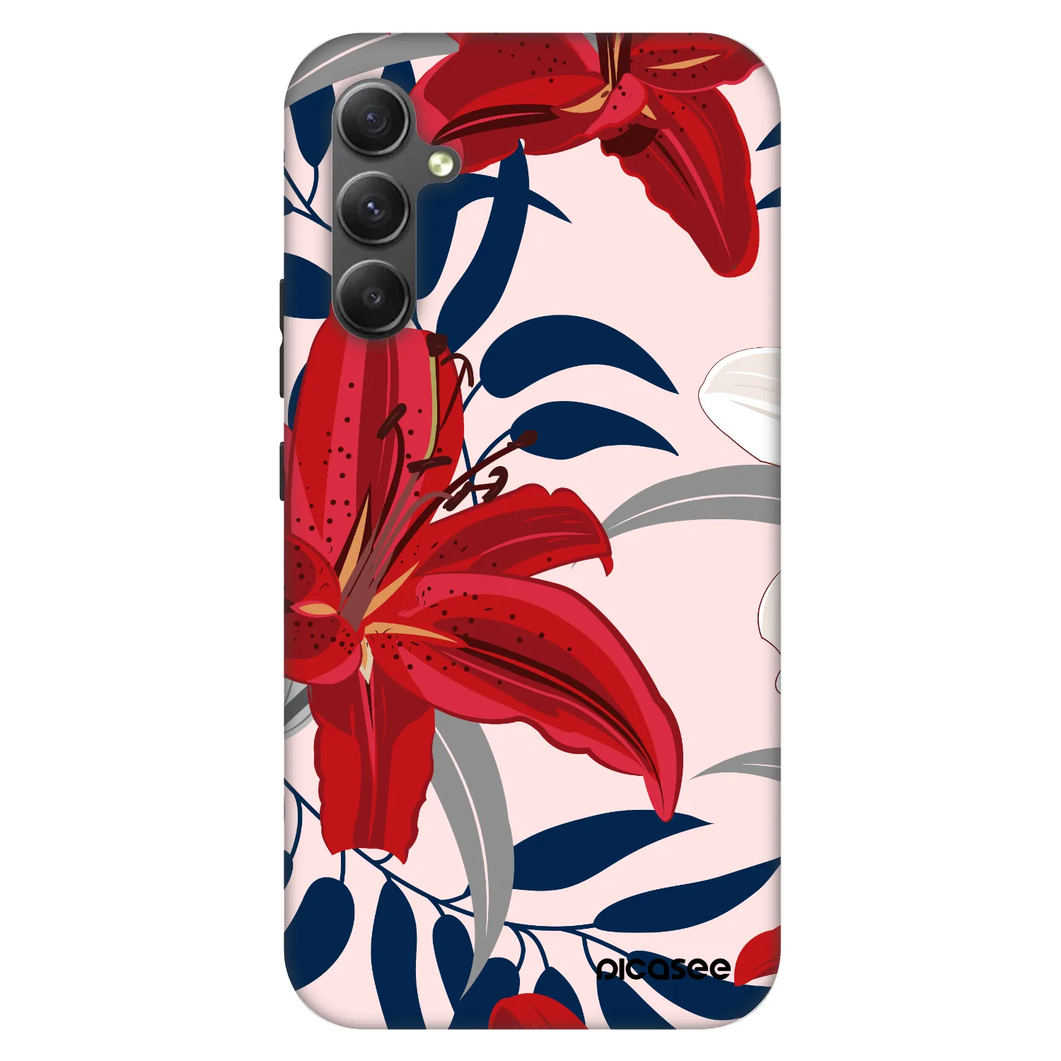 Picasee Fashion Case pro Samsung Galaxy A34 5G A346B - Red Lily