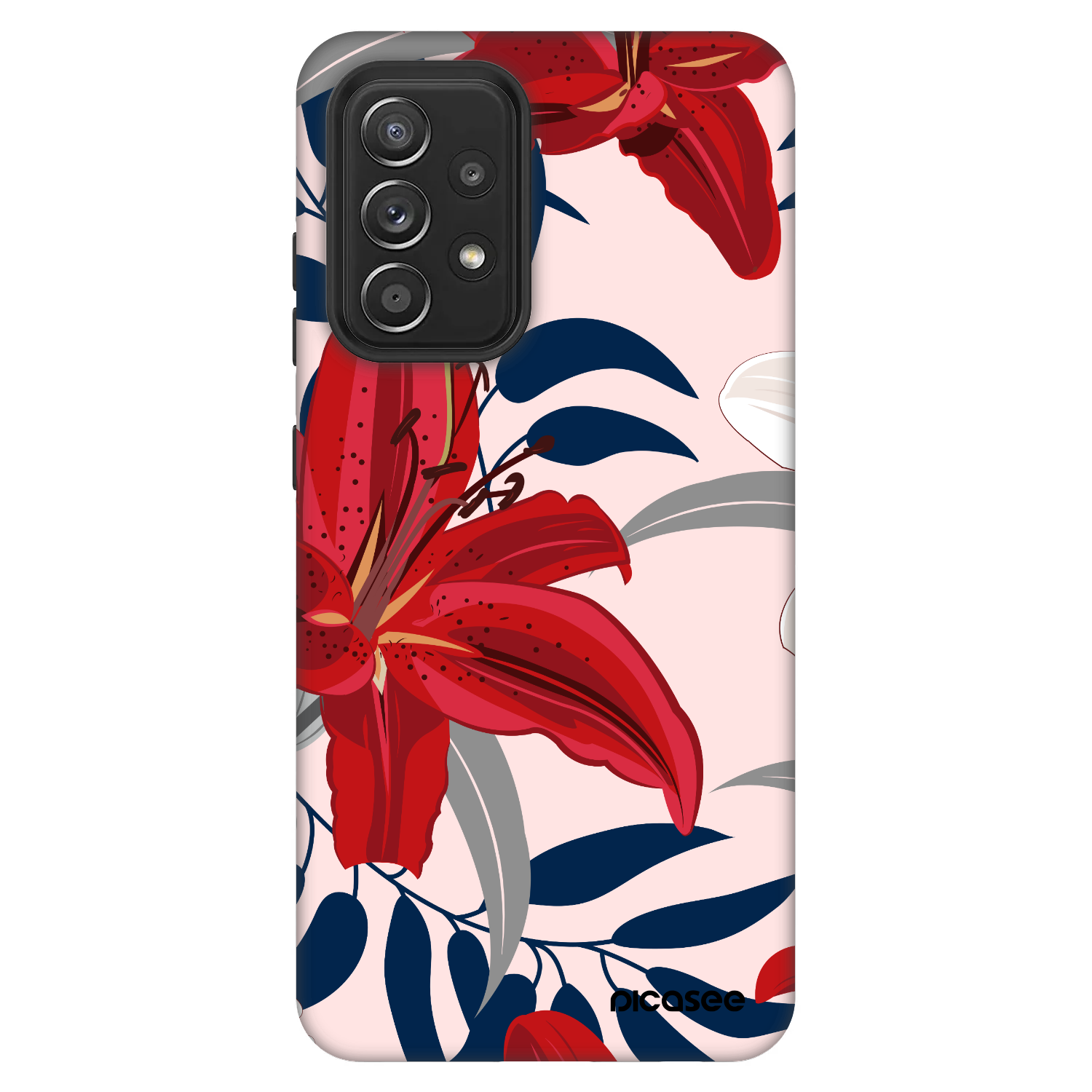 Picasee Fashion Case pro Samsung Galaxy A52 5G A525F - Red Lily