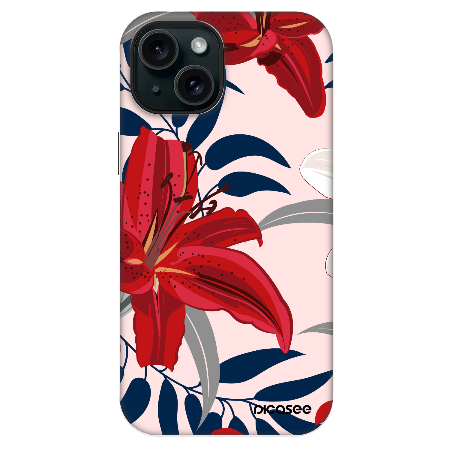 Picasee Fashion Case MagSafe Apple iPhone 13 - Red Lily