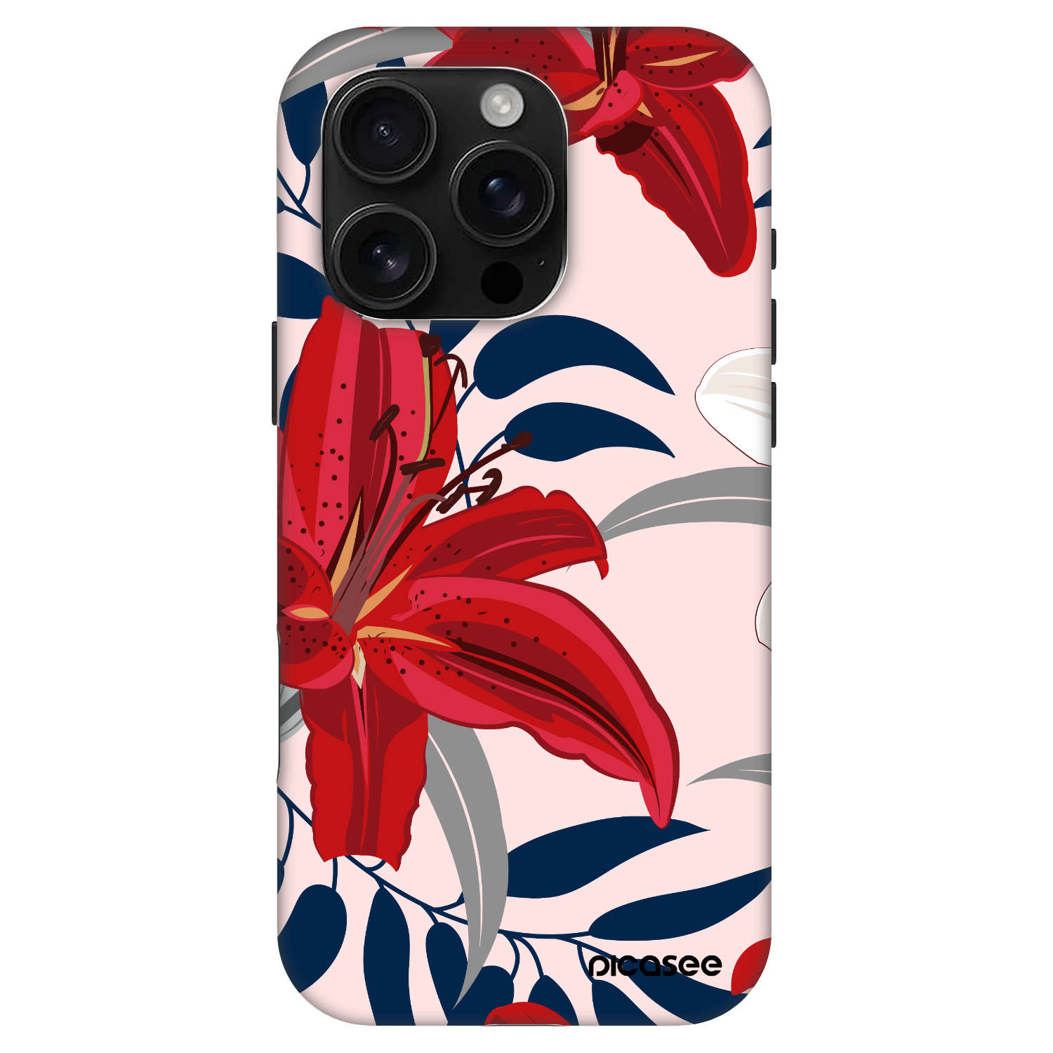 Picasee Fashion Case MagSafe Apple iPhone 16 Pro - Red Lily