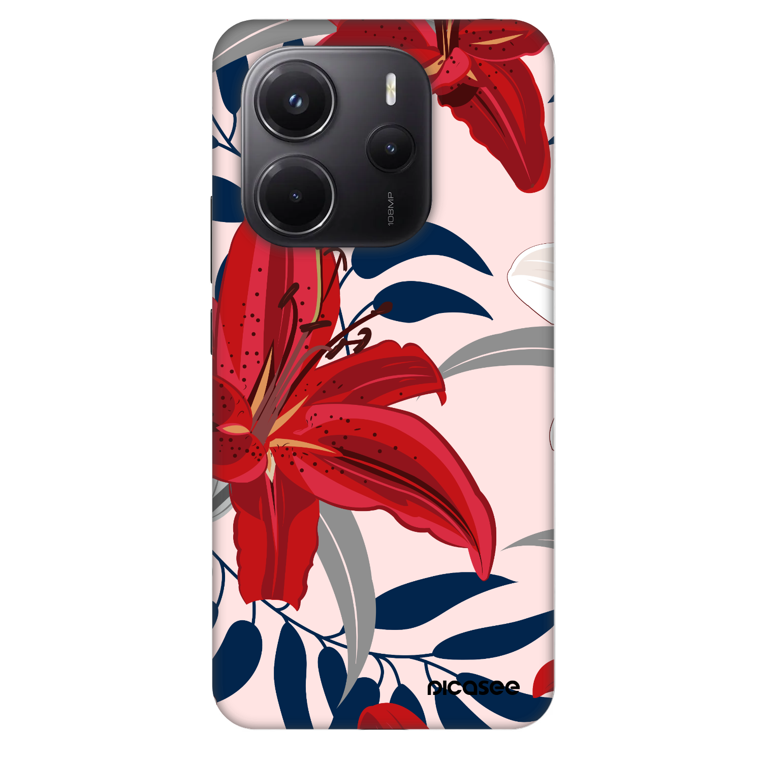 Picasee Fashion Case pro Xiaomi Redmi Note 14 4G - Red Lily