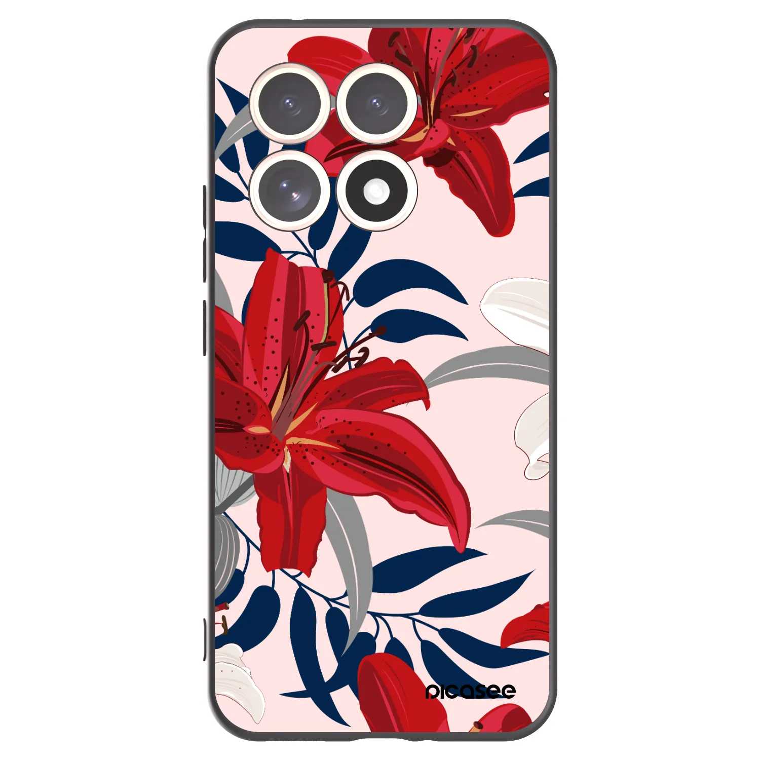 Picasee silikonový černý obal pro Xiaomi 15T - Red Lily
