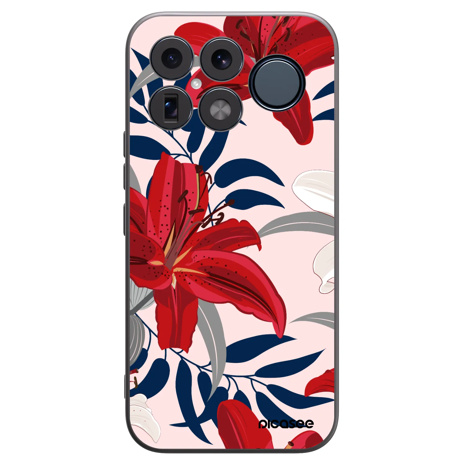 Picasee silikonový černý obal pro Xiaomi Poco F8 Ultra - Red Lily