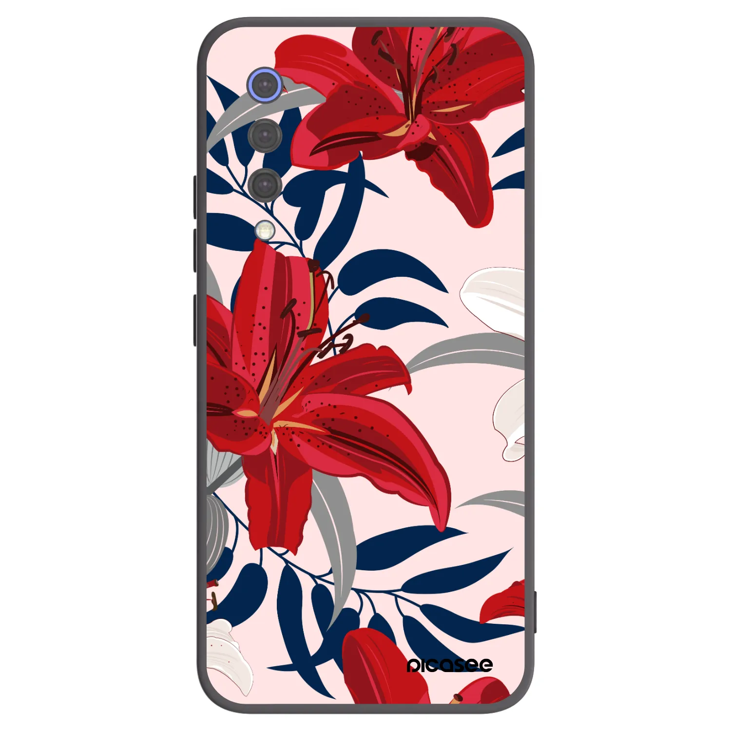Picasee silikonový černý obal pro Xiaomi Mi 9 SE - Red Lily