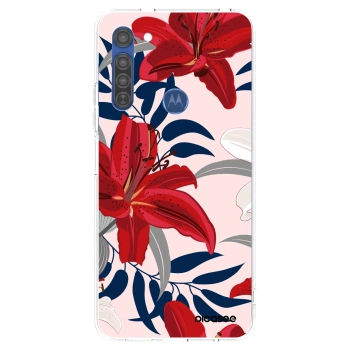 Obal pro Motorola Moto G8 - Red Lily