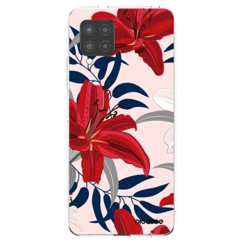 Picasee silikonový průhledný obal pro Samsung Galaxy A42 A426B - Red Lily