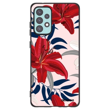 Picasee silikonový černý obal pro Samsung Galaxy A72 A725F - Red Lily