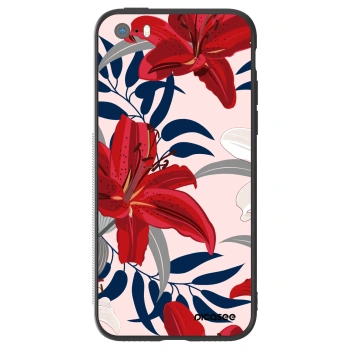 Obal pro Apple iPhone 5/5S/SE - Red Lily