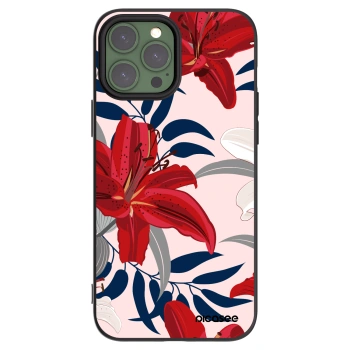 Picasee silikonový černý obal pro Apple iPhone 13 Pro Max - Red Lily