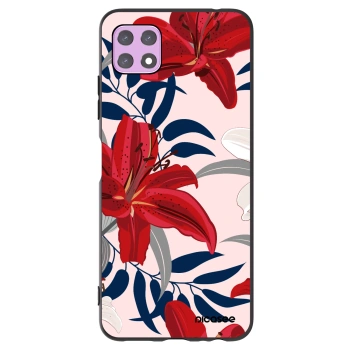 Picasee silikonový černý obal pro Samsung Galaxy A22 A226B 5G - Red Lily