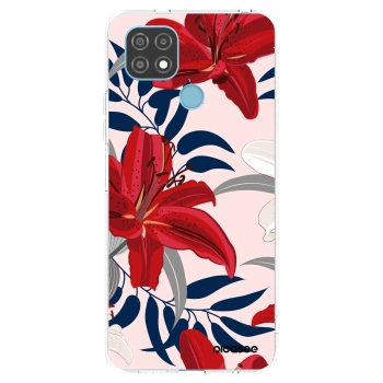 Picasee silikonový průhledný obal pro Realme C21 - Red Lily