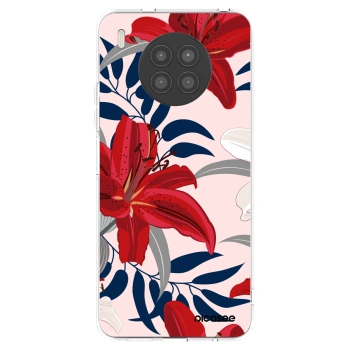Picasee silikonový průhledný obal pro Huawei Nova 8i - Red Lily
