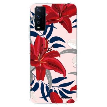 Picasee silikonový průhledný obal pro Vivo Y11s - Red Lily