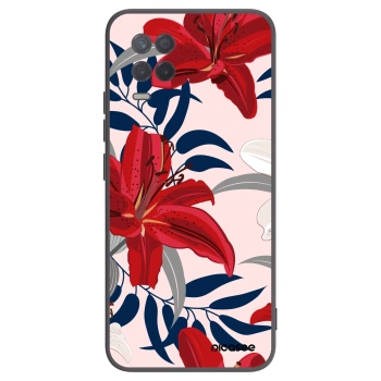 Picasee silikonový černý obal pro Realme 8 5G - Red Lily