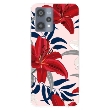 Picasee silikonový průhledný obal pro Realme 9 Pro 5G - Red Lily