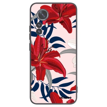 Picasee silikonový černý obal pro Xiaomi 12 Pro - Red Lily